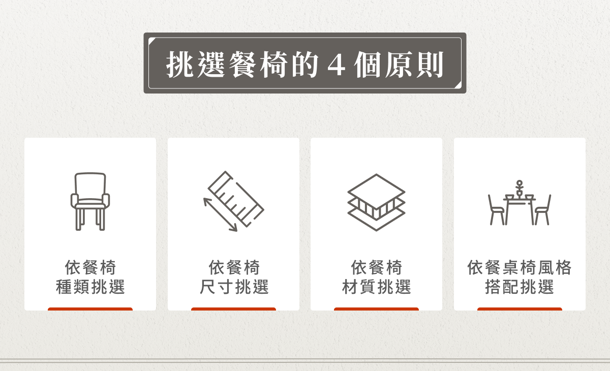 挑選餐椅的 4 個原則